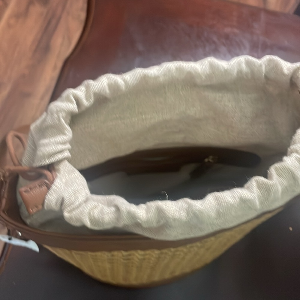 INC International Concepts Natural Crossbody Purse - Picture 5 of 9